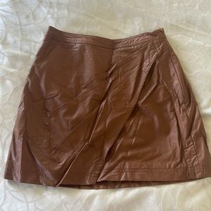 Free People Faux Leather skirt size 0